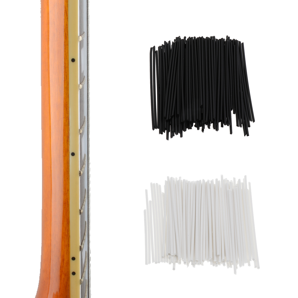 Pack of 100 DIY Fingerboard Fretboard Side Dot Markers for Guitar Bass Replacement Parts Black/White 5cm