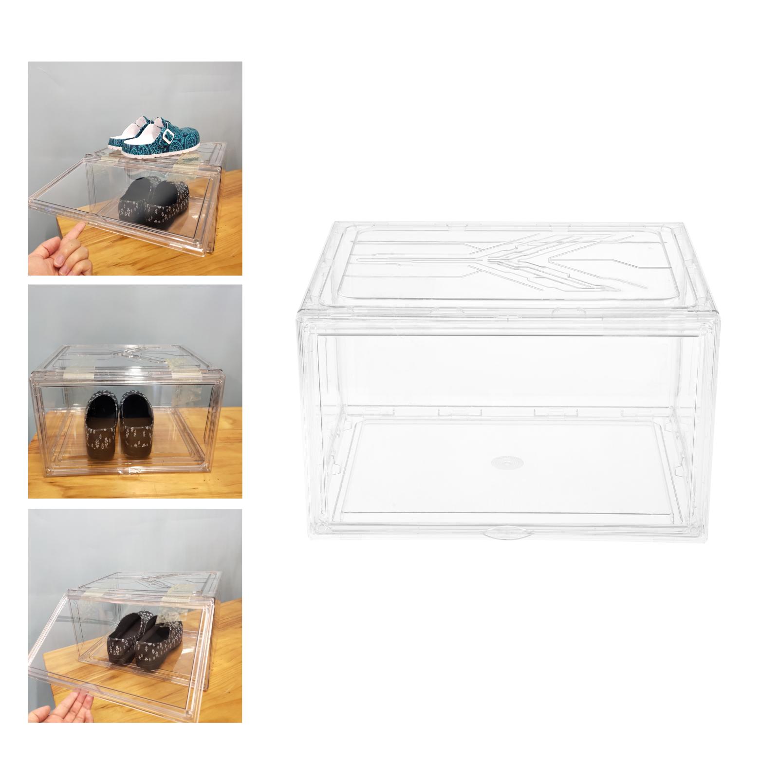 Shoe Box Transparent Shoe Storage Boxes Drawer Containers Case for Women/Men