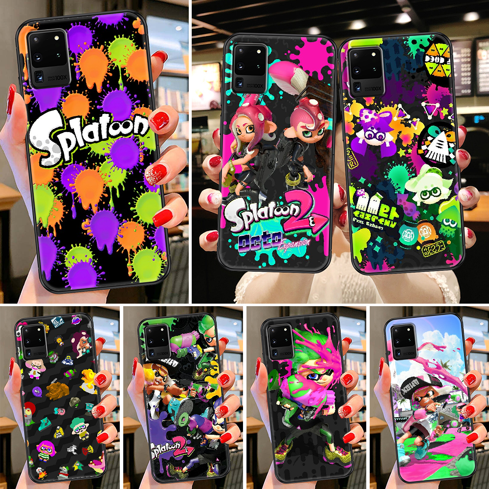 Чехол для телефона Game Splatoon для Samsung Galaxy Note 4 8 9 10 20 S8 S9  S10 S10E S20 Plus UITRA Ultra black 3D hoesjes tpu Etui | AliExpress