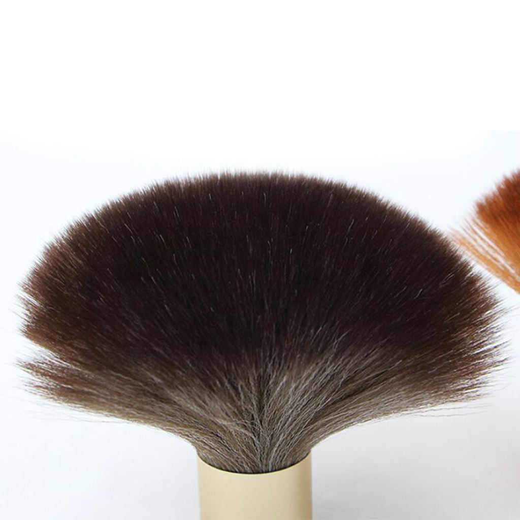 Hair Cutting Neck Duster Barber Cleaning Brush Wood Handle Soft Convenient Hair Cleaning Brush Facial Neck Duster Salon Brush