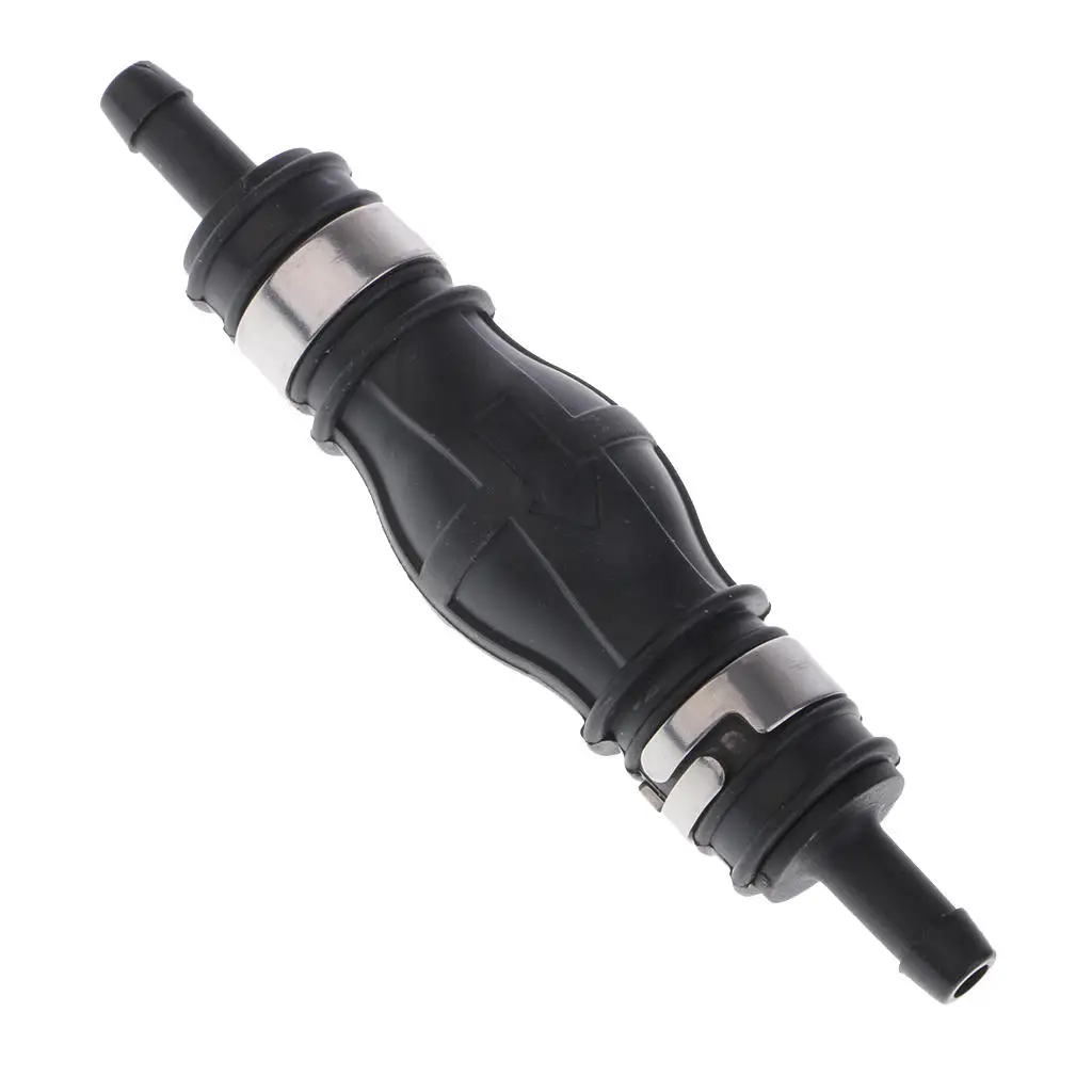 6mm Black Rubber Fuel Line Hand Primer Pump Bulb Assembly for Motorcycle Car Marine Boats perfk 1/4 inch 