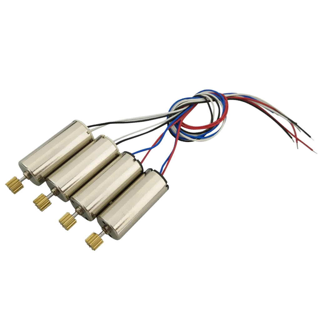 Set of 4 Coreless 7.4V Motors with Copper Gear for DFD F183  H8C RC Drones And More Quadcopter Toys