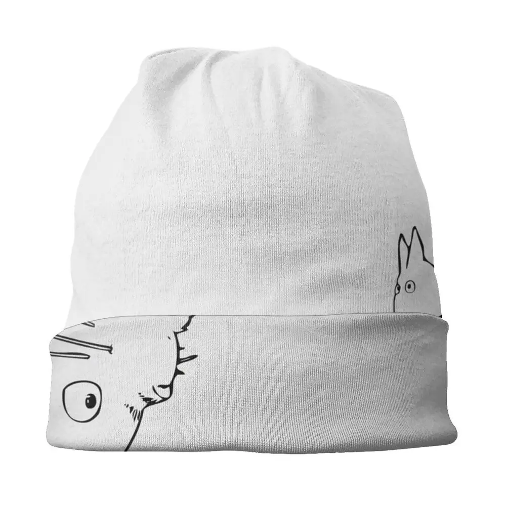 winter cap for men Totoro Cartoon Anime Hats Hip Hop Goth Street Skullies Beanies Cap unisex Men Women's Winter Summer Warm Dual-use Hats beanie skully hat