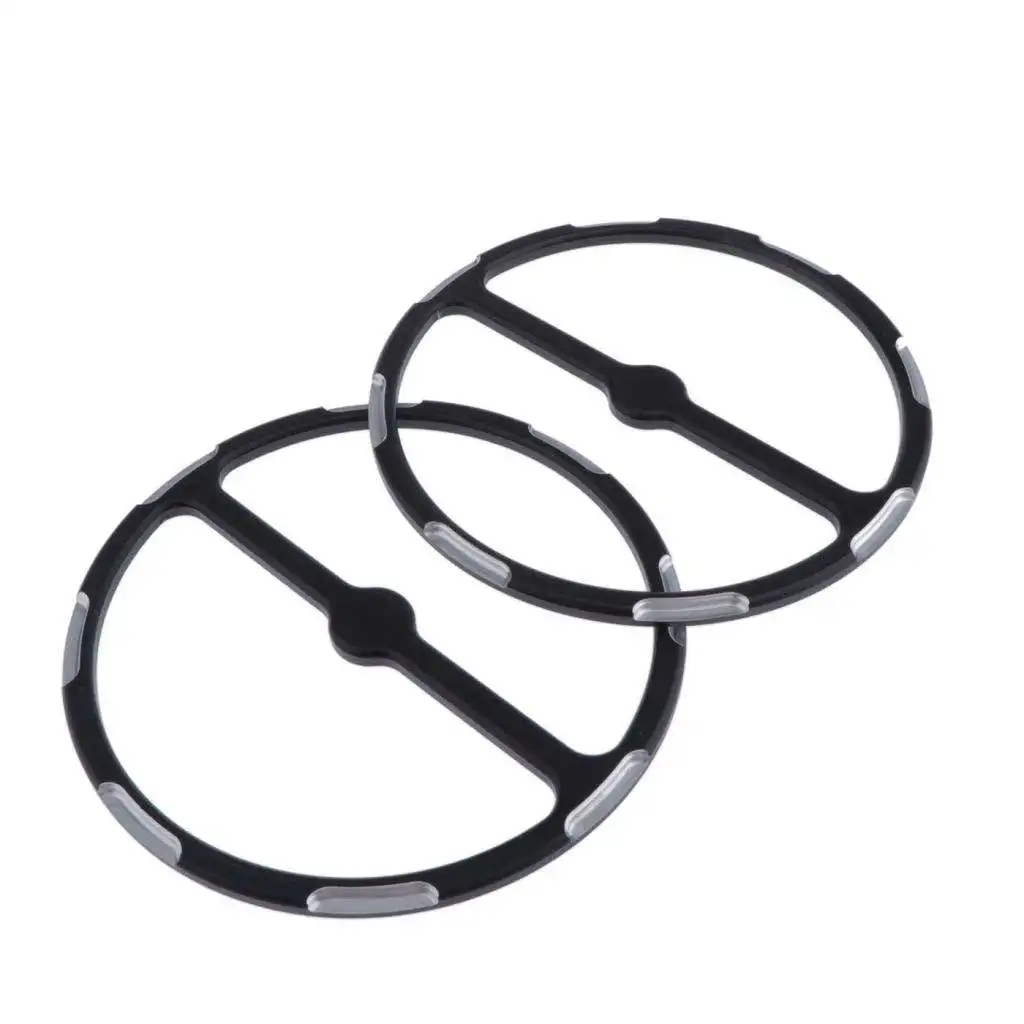 2pcs Aluminum Round Speaker Trim Ring Grille Cover for Harley Touring