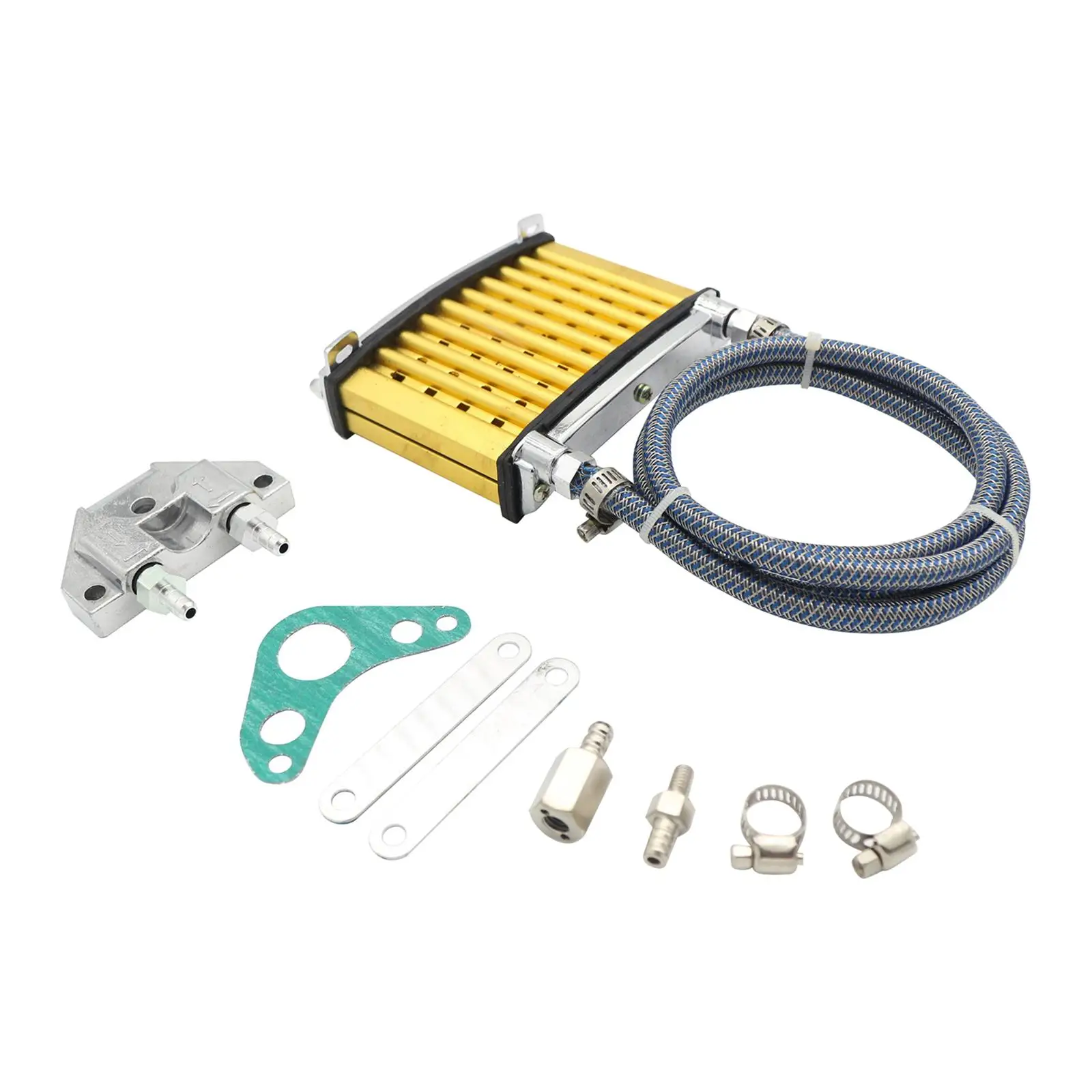 Motorcycle Engine Oil Cooler Kit Radiator System Climate Control Aluminum Modification Parts for Kawasaki 125cc 140cc 150cc