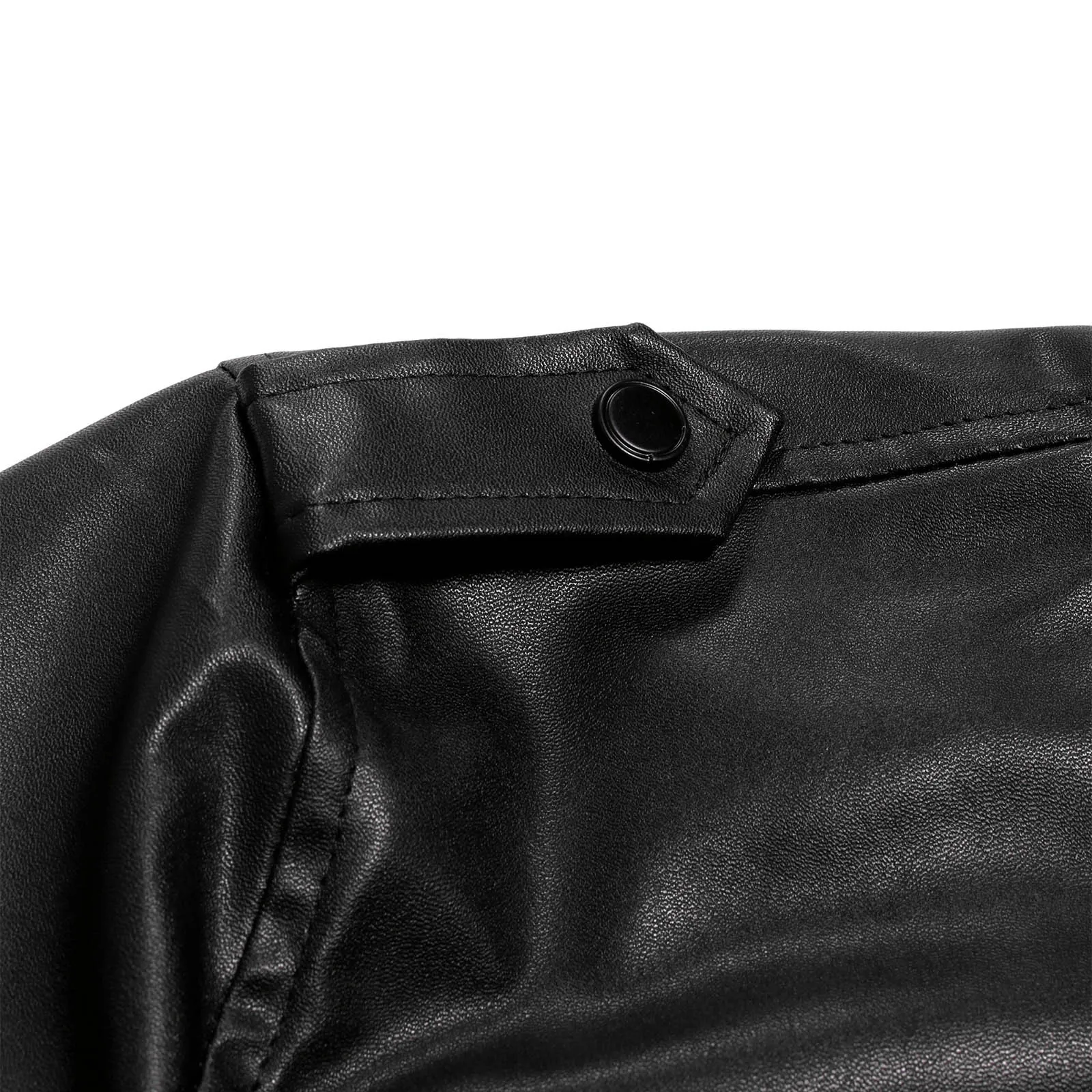 winter soldier jacket Men's Slim Leather Jacket Stand Collar Zipper Pocket Short Jacket Coat Male Slim-fit Stand-collar Cropped Leather Jacket genuine leather motorcycle jackets