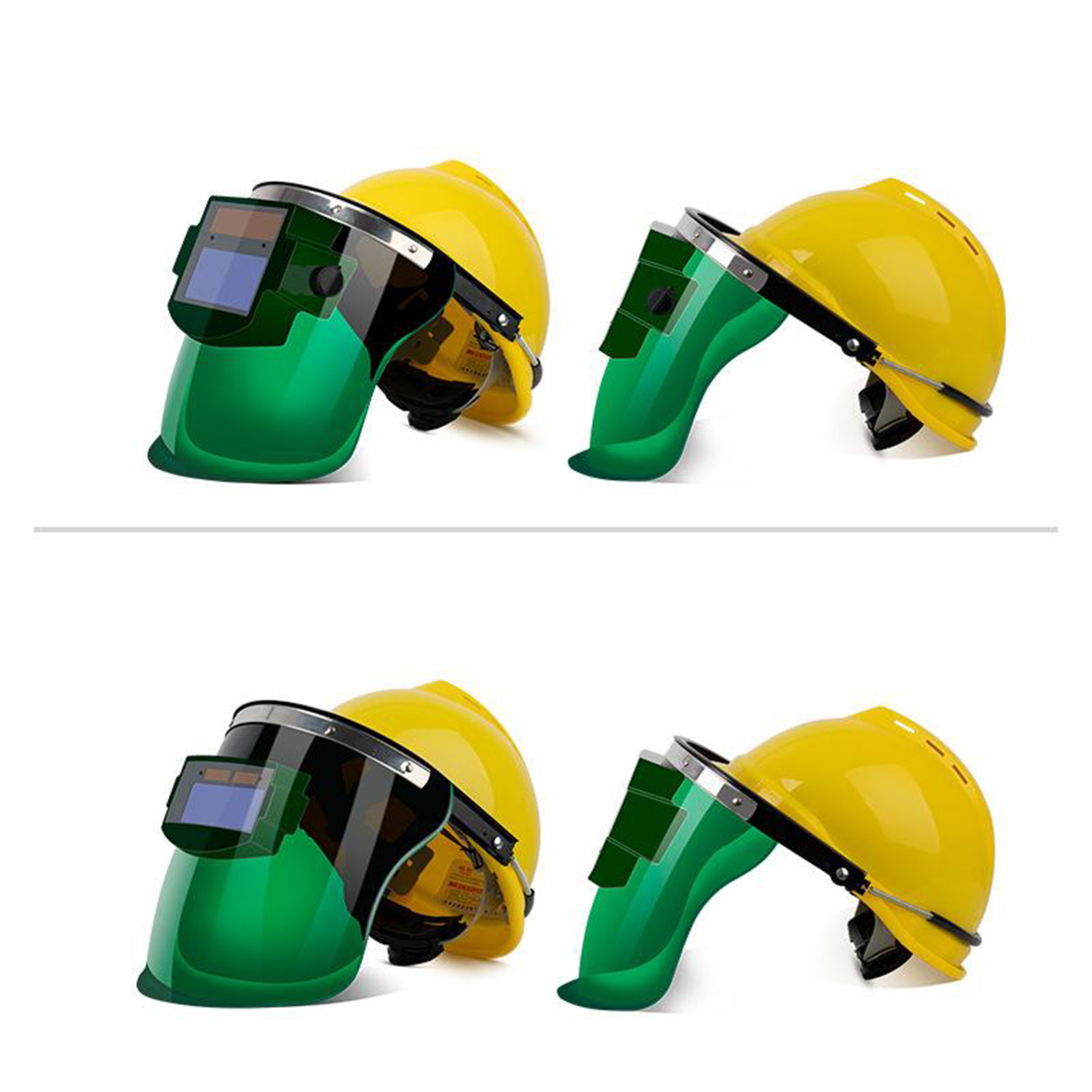 Auto Darkening Welding Helmet, 1/1/1/2 Solar Powered   Hood, Wide Shade Range 4/9-13 for Grinding ARC MIG TIG Welding