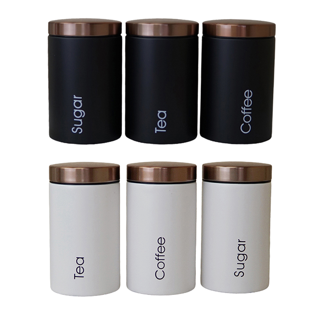 3pcs/Set Food Storage and Organization Canister for Coffee, Tea, Sugar