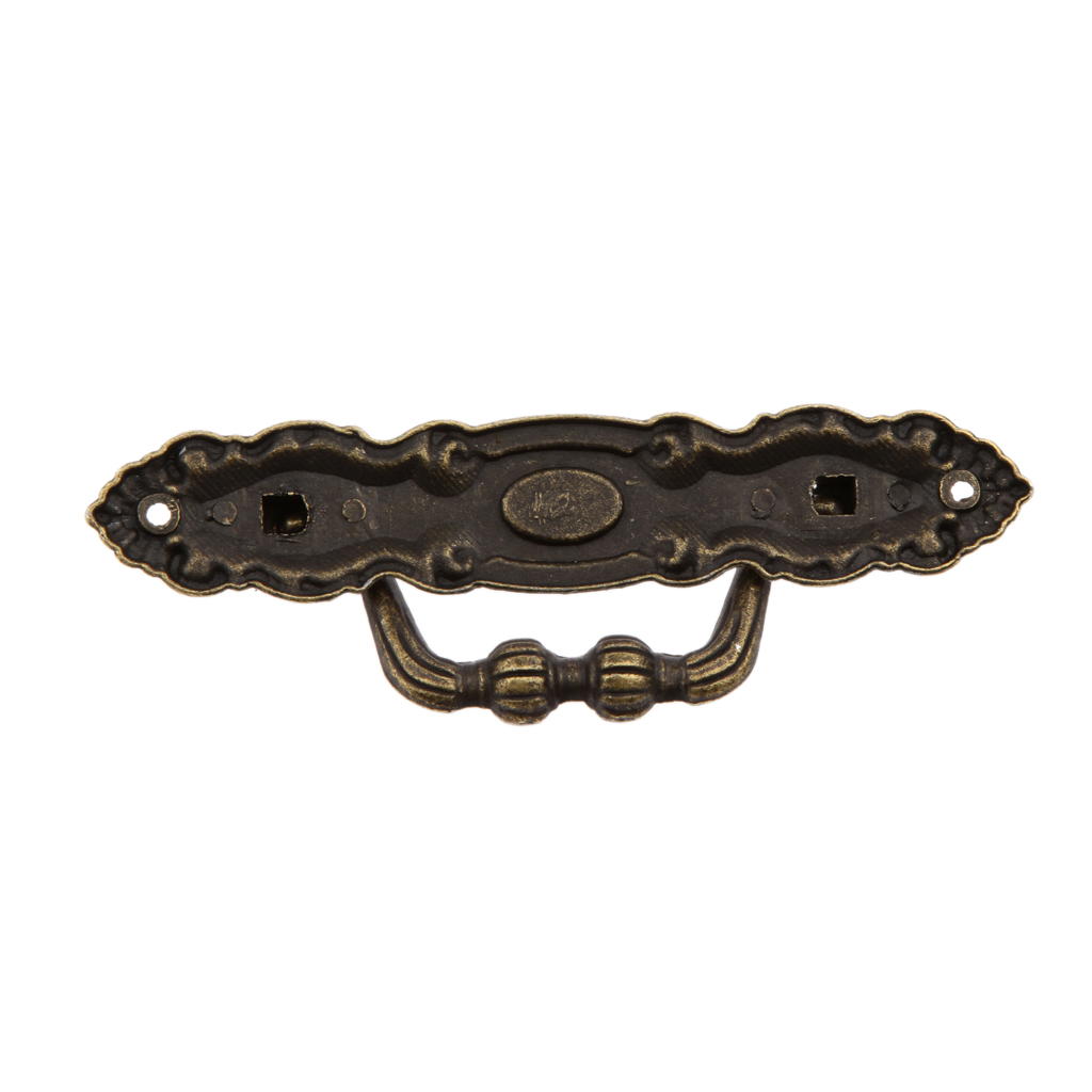 1 Set Of Vintage Bronze Cabinet Wardrobe Drawer Door Pulls Handles