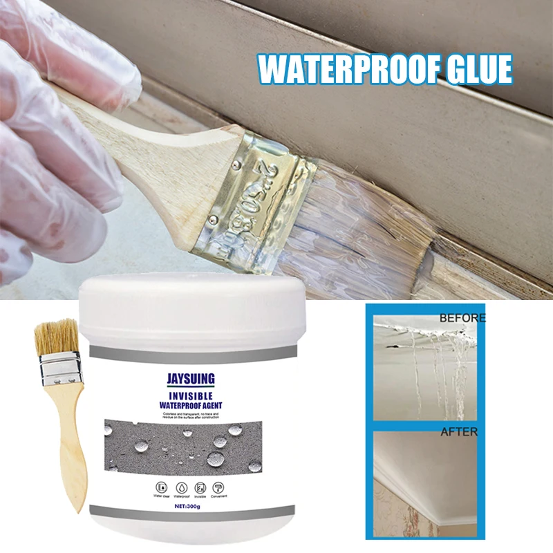 30/100/300g Transparent Waterproof Agent Toilet Anti-Leak Glue Strong Bonding Adhesive Sealant Invisible Glue Bathroom LBS Jewelry Magnet