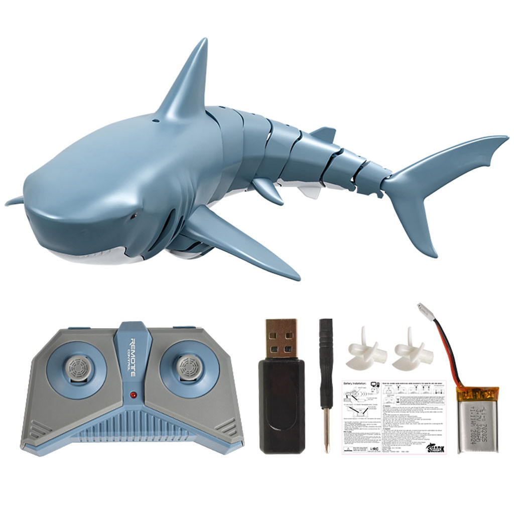 Peixe à Prova Simulação Tubarão Brinquedo Nadar Dwaterproof Água Controle Remoto Elétrico Robô Piscina Banheiro Crianças Brinquedos Presente 2.4g rc 8 Brinquedos e hobbies
