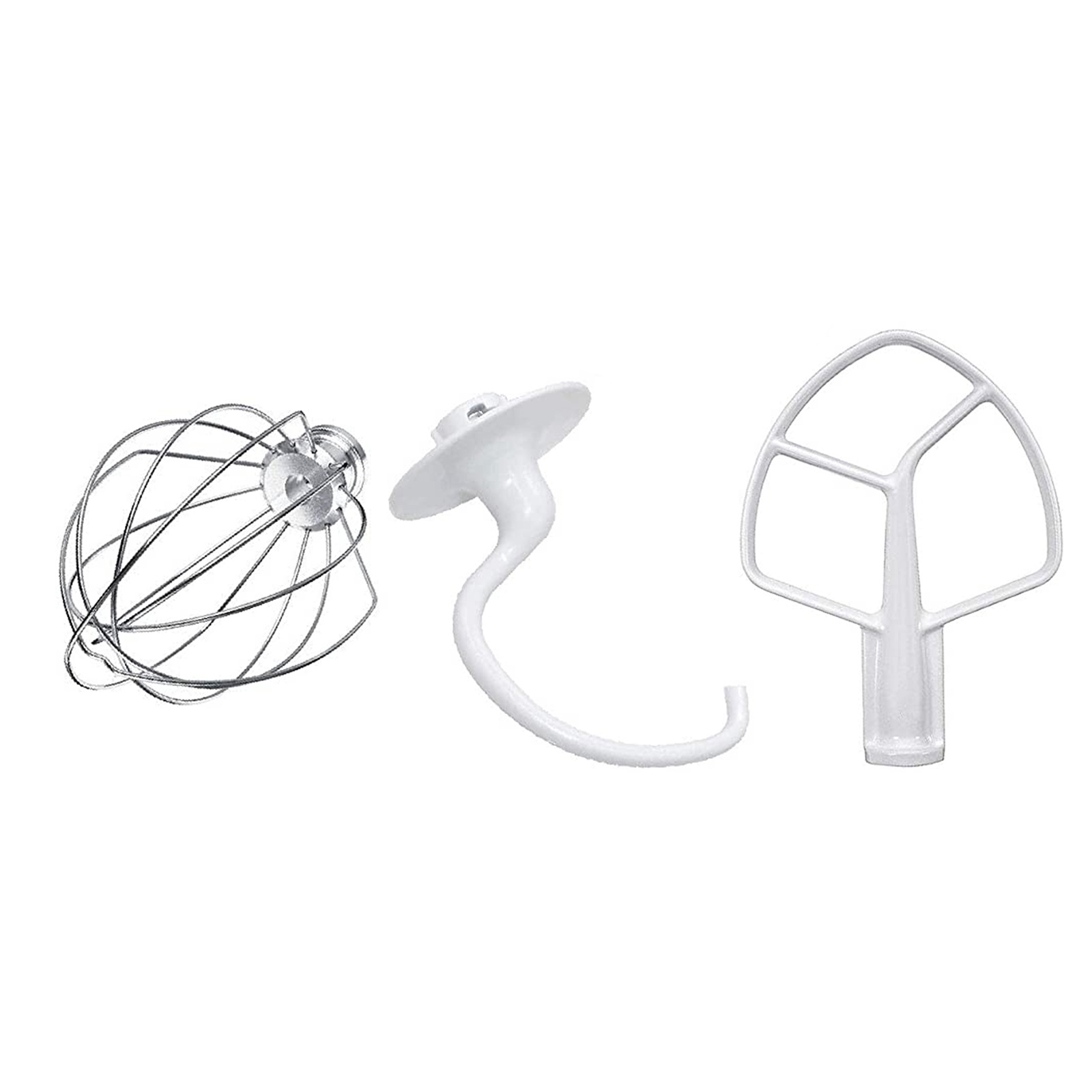 3pcs/set Mixer Replacement K45B Flat Beater K45WW Wire Whip  Hook for 3K5SS KSM50