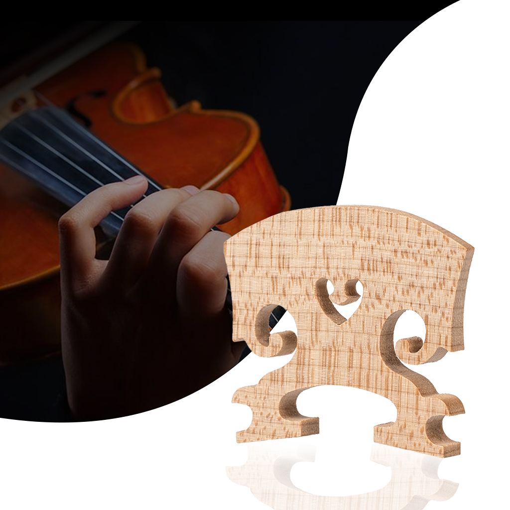 Violin Bridge 4/4 Full Wooden Upgrade Repair Accs High Quality 