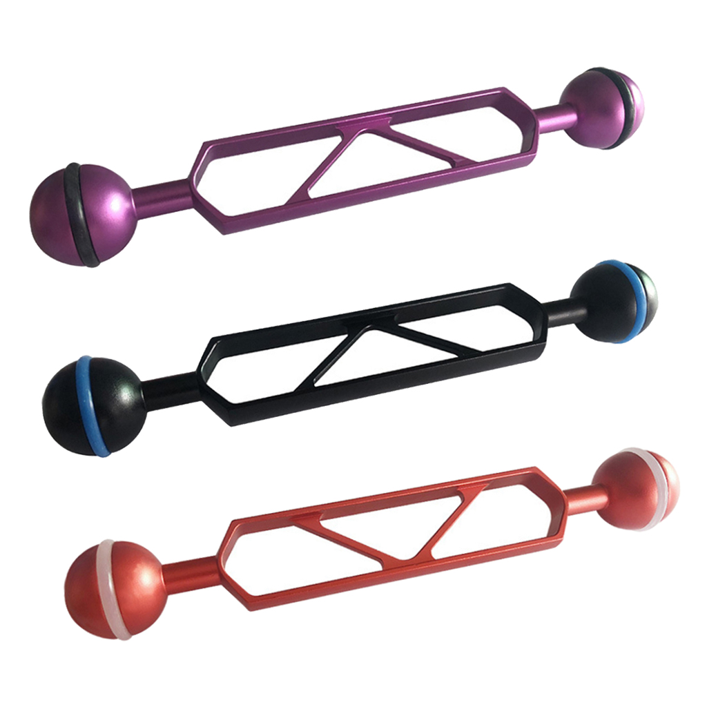 Stable 6'' Dual Ball Arm Photography Video Camera Housing Extension Rack Holder