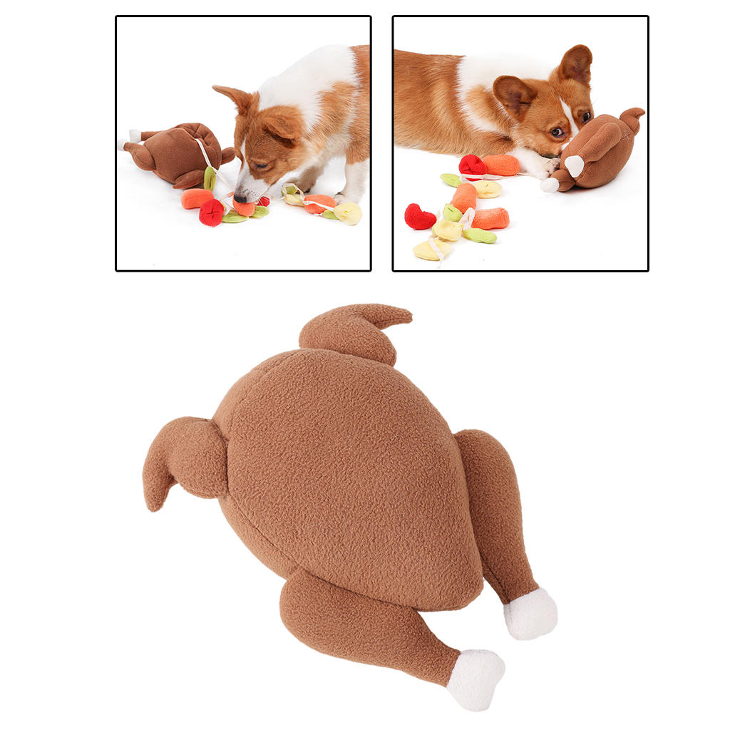 Dog Squeaky Educational Snuffle Toys Slow Feeder Squeaky Cute for Training Puppy