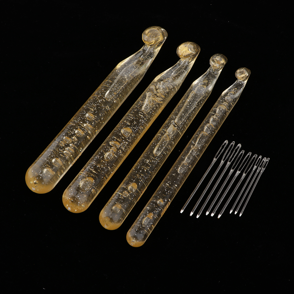 Huge Crochet Hook Set,9 Pieces Large-Eye Blunt Needles,12mm-20mm Large Size Yarn Crochet Hooks Needles with Tapestry Needle