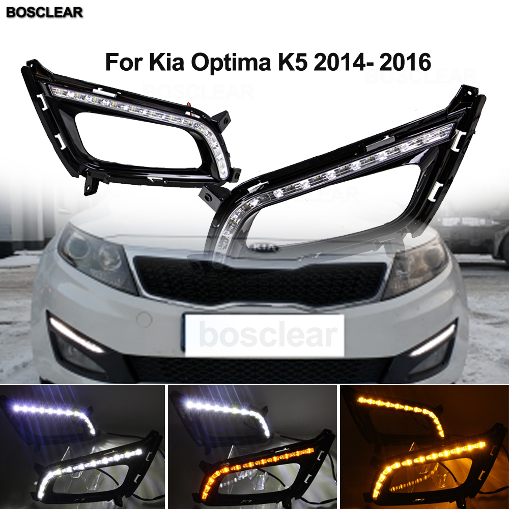For KIA Optima K5 2014 15 16 Fog lamp Cover Daytime Running Lights