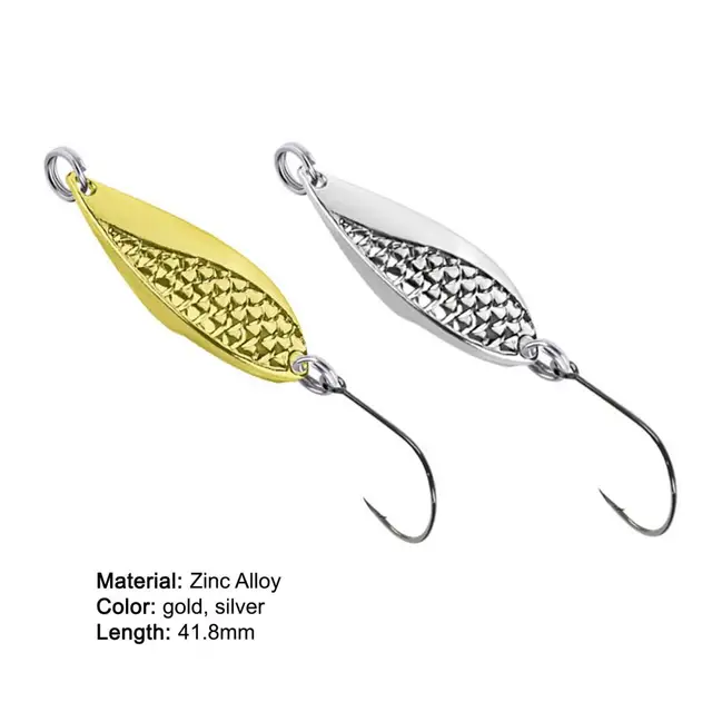 5Pcs/Set High Quality Snake Hard Spinner Spoon Lure Metal Sequins