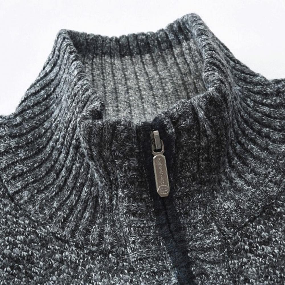 Thicken Men Cardigan Breathable Cotton 