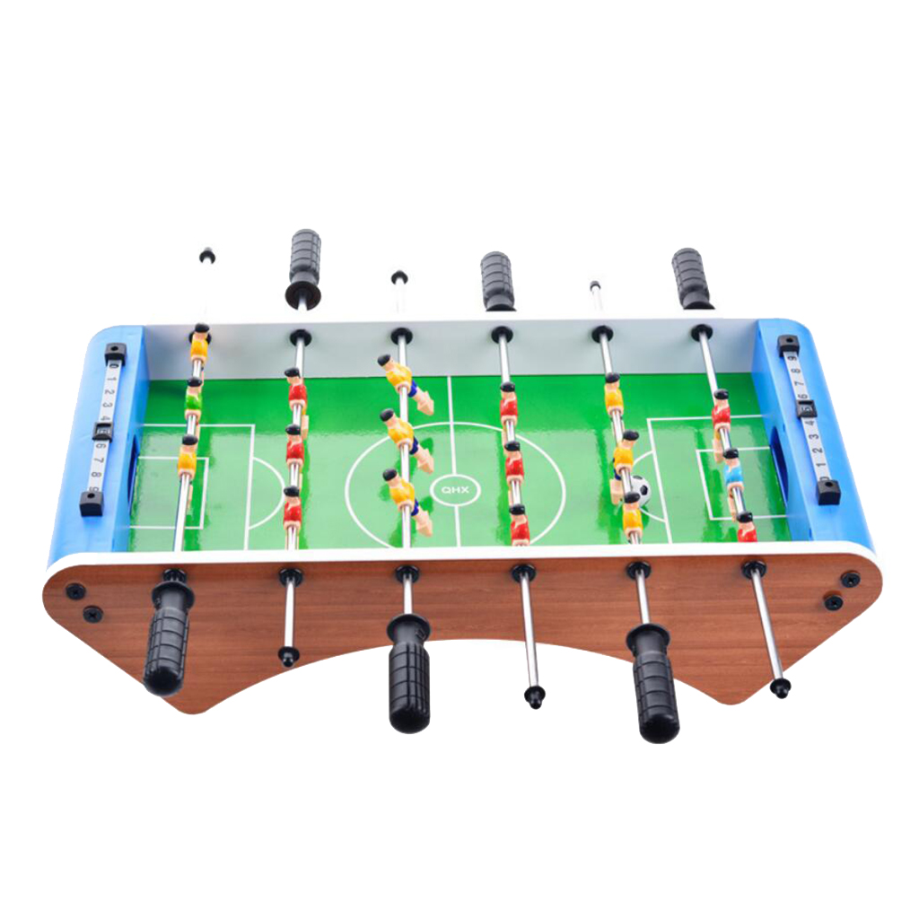 Wooden Table Top Soccer Game w/Footballs Set for Kids Arcades Parties Toys