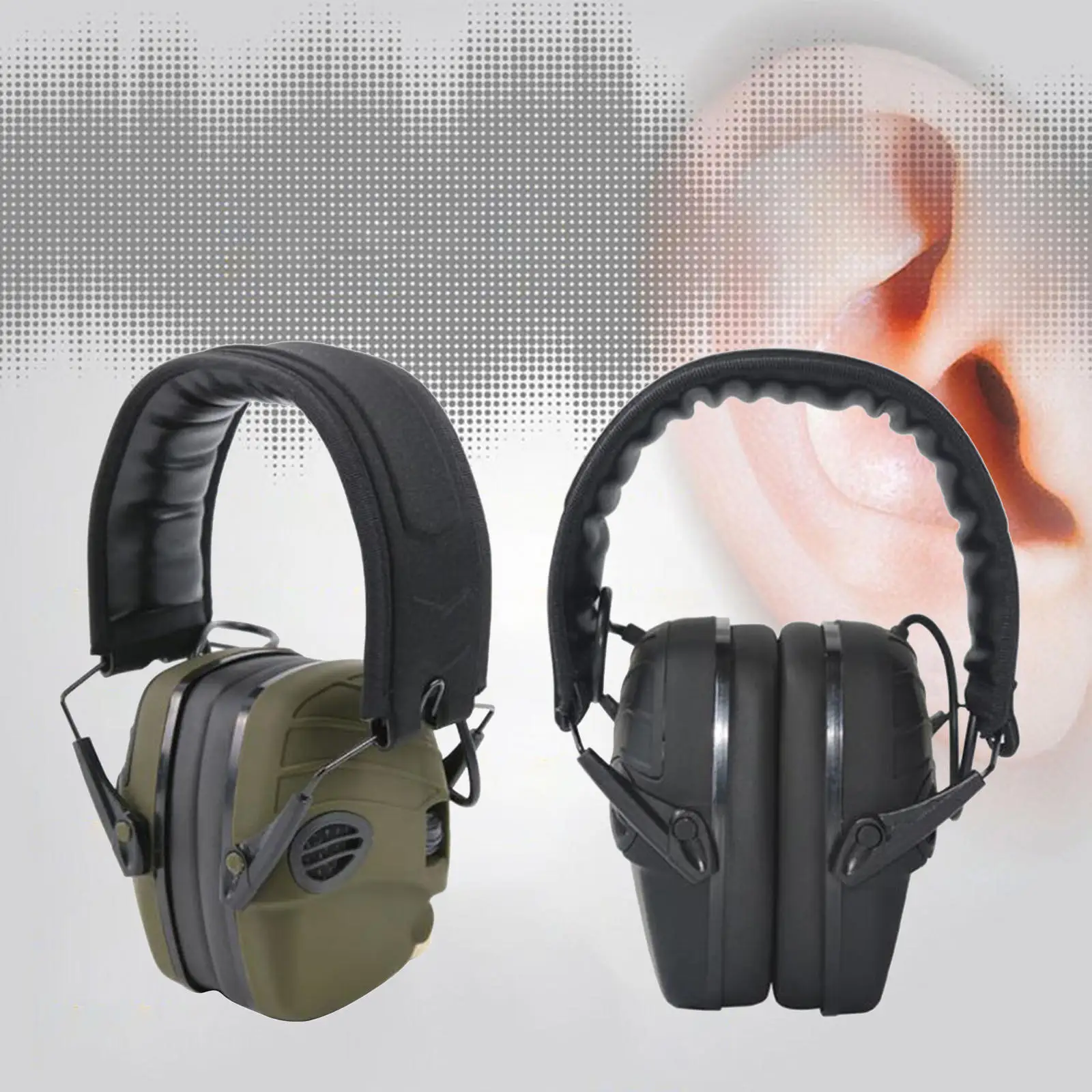 Shooting Safety Earmuffs Ear Protection Hearing Protection Foldable for Gun Range Noise Reduction Compact Headphones