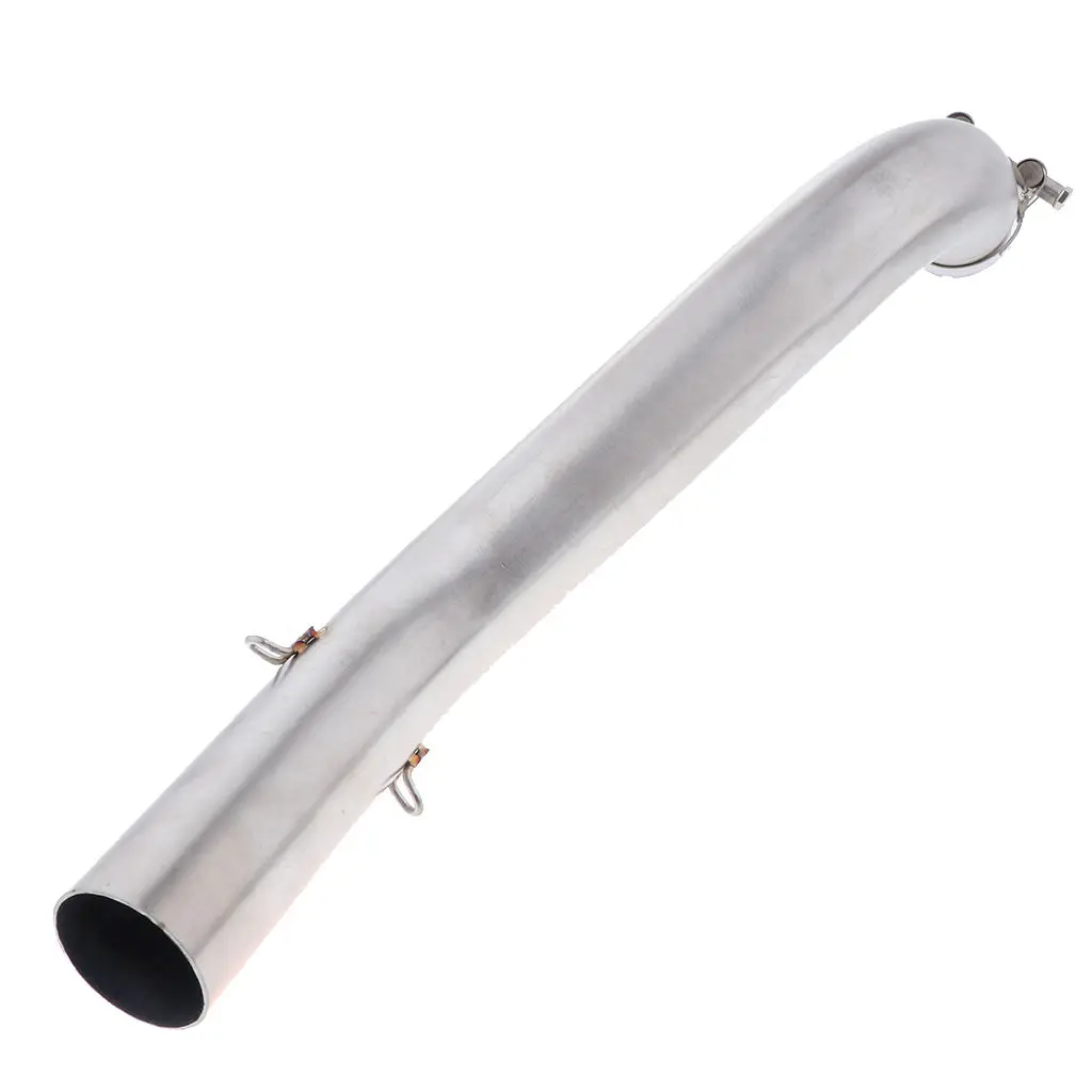 Durable 51mm Exhaust Muffler Escape Middle Connect Pipe For Benelli BJ600 - Silver