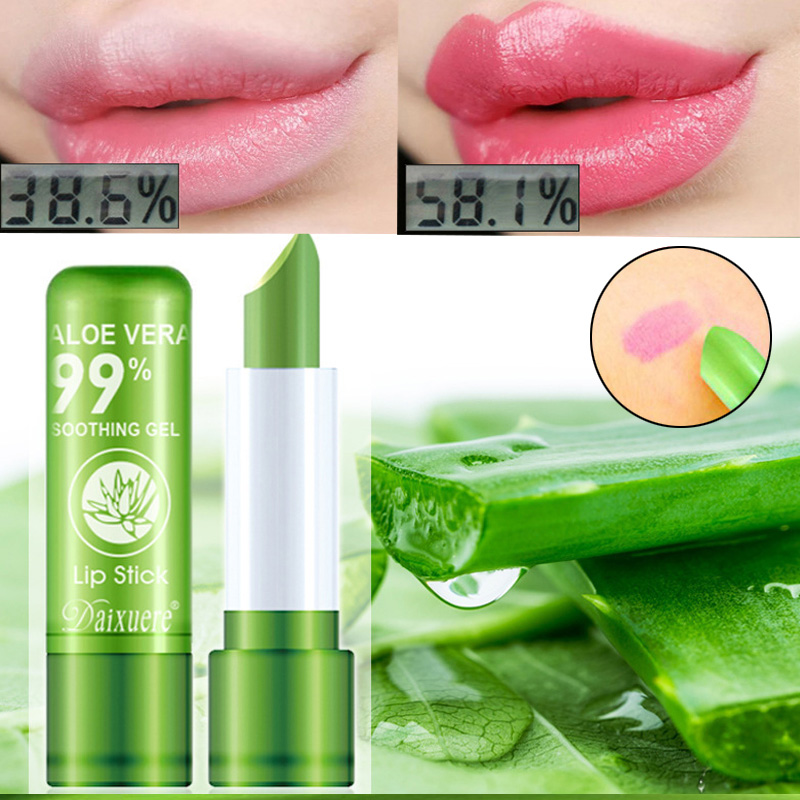 Best of Aloe Vera Color Changing Lipstick Is Not Easy To Fade Lipstick Moisturizing Moisturizing Lasting Color And Moisturizing Lip Balm Reviews & Tips