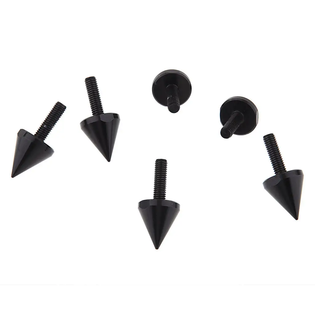 6Pcs Motorbike Fix Windsheild Fairings License Plate Mounting Parts Spikes Bolts
