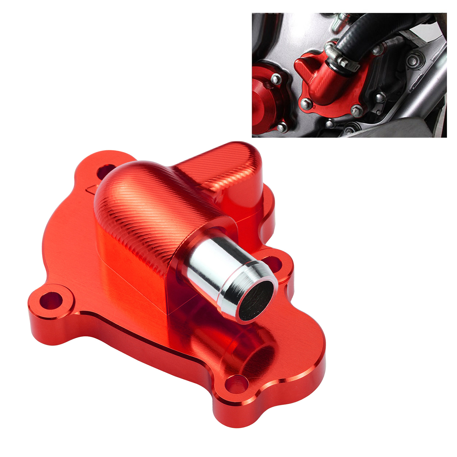 Red CNC Water Pump Cover Compatible For Honda CRF250L 2012-2015 Replace