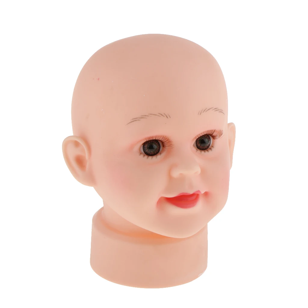 6.3 inch Tall Baby Boy Girl Children Dummy Mannequin Manikin Head For Hair Wigs