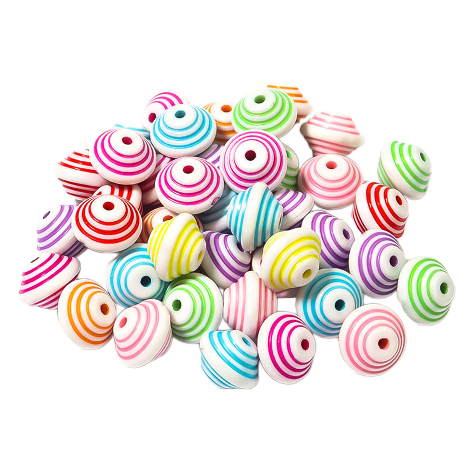 300x DIY Acrylic Beads Charms Craft Round Beads for Jewelry Making, Necklace, Choker, 12mm Diameter