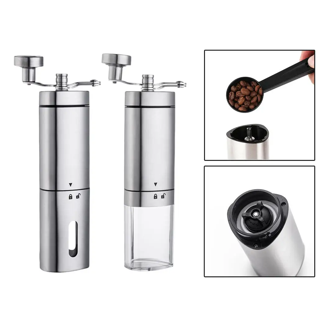 Hand Crank Coffee Bean Grinder Kitchen Tool Salt Mill Pepper Grinder Spice Mill Fine Coffee Grinder for Office Household