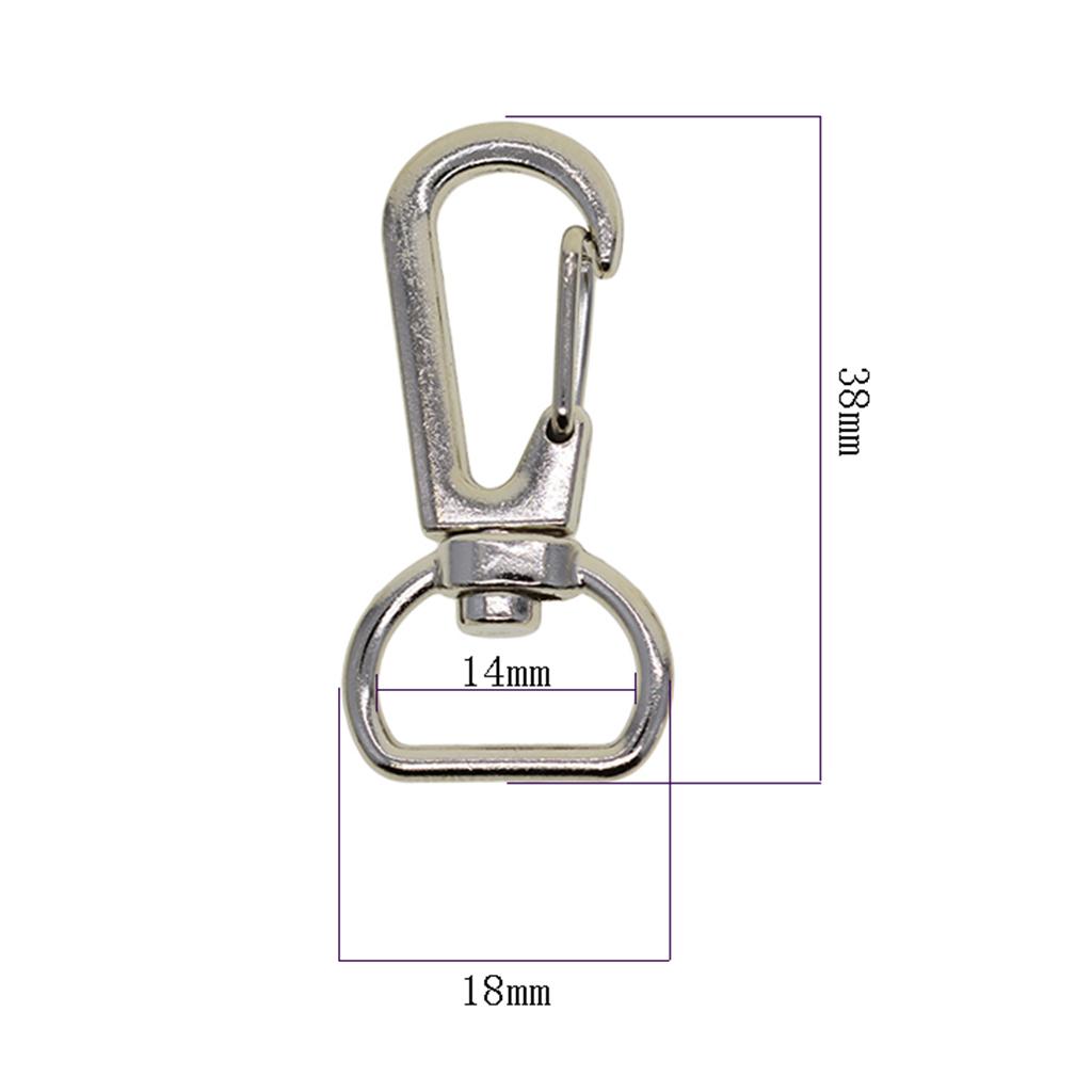20pcs  Metal Swivel Lobster Clasps Lanyard Snap Hook Jewelry Findings Keychain Keyrings DIY Bag Pendant Craft Supplies