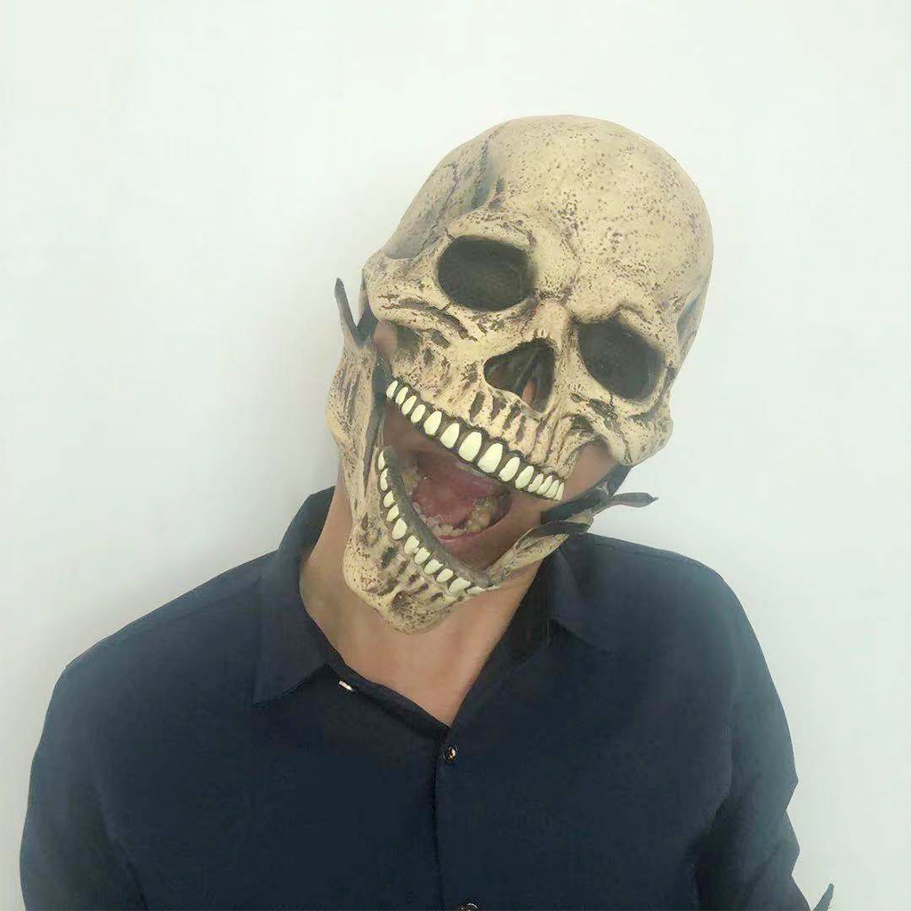Bone Skull Mask Entire Head Realistic Look Adult Latex Masks
