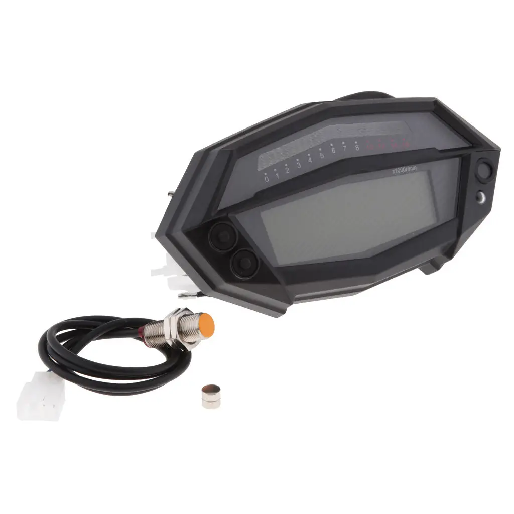 LCD Digital Speedometer Tachometer Odometer Gauge for KAWASAKI Z1000