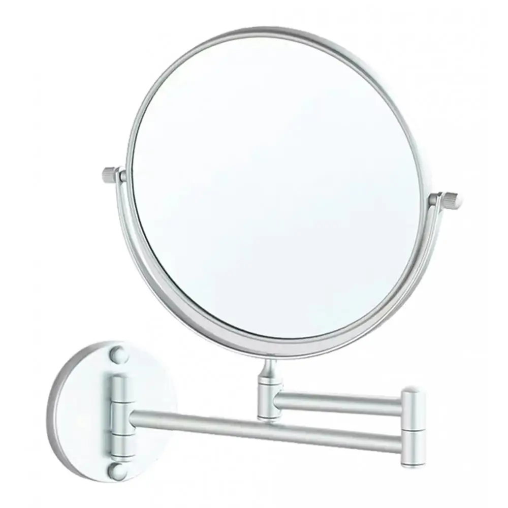 Wall Mounted Makeup Mirror with 1x/3x Magnification, Double Sided Vanity Magnifying Mirror for Bathroom Hotel, Chrome Finished