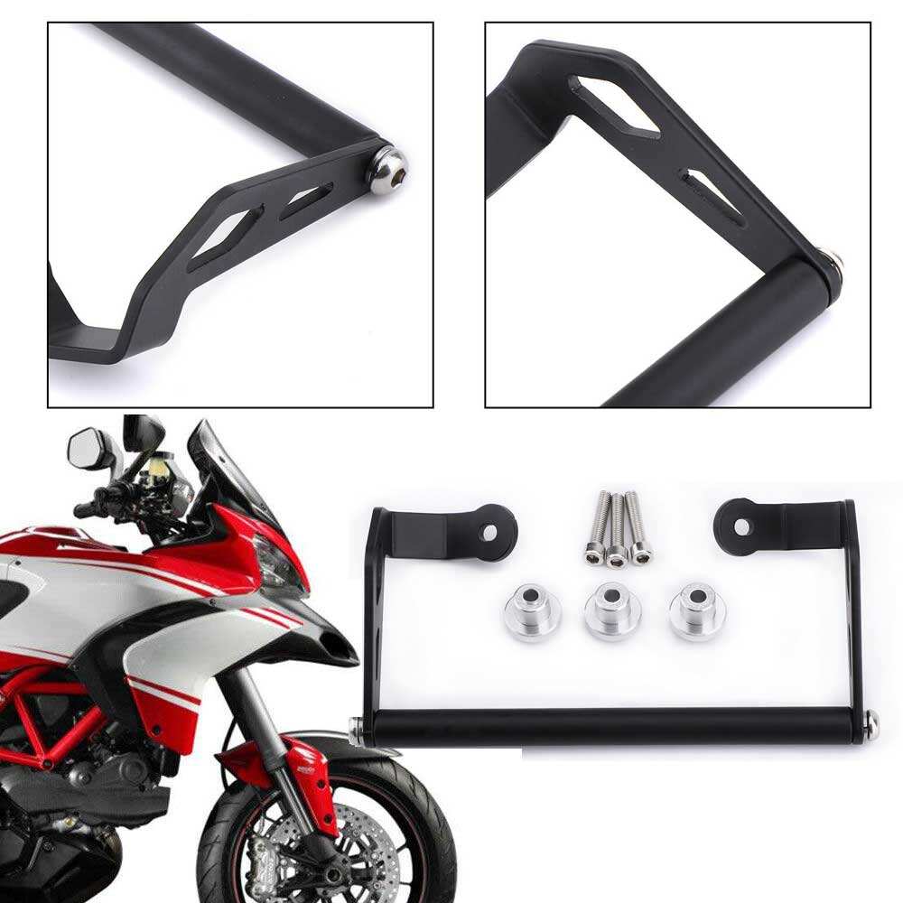 Motorcycle GPS Mounting Holder - Upper Stay Fairing Bracket Replacement for Ducati Multistrada 950 1200S 1200 , Black