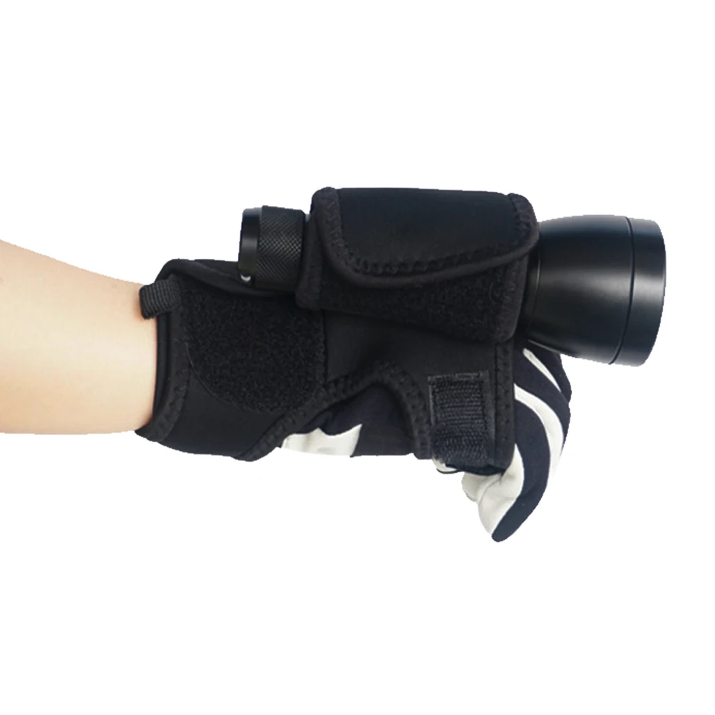 Scuba Diving Flashlight Hand Strap, Adjustable Arm Mount Glove Underwater Dive