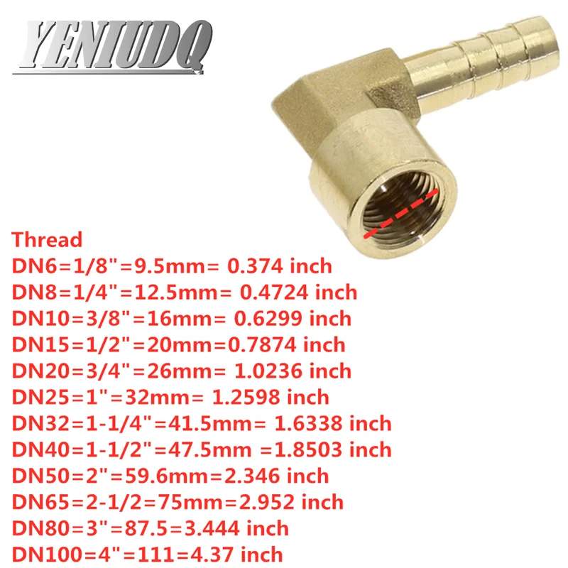 Color : 12mm, Thread Specification : 18 Sturdy 10pcs/50pcs Elbow Brass Barbed Fitting 8~16mm Hose Barb X 1/4 3/8 1/2 Female Thread Coupler Connector Adapter For Fuel Gas Water Copper