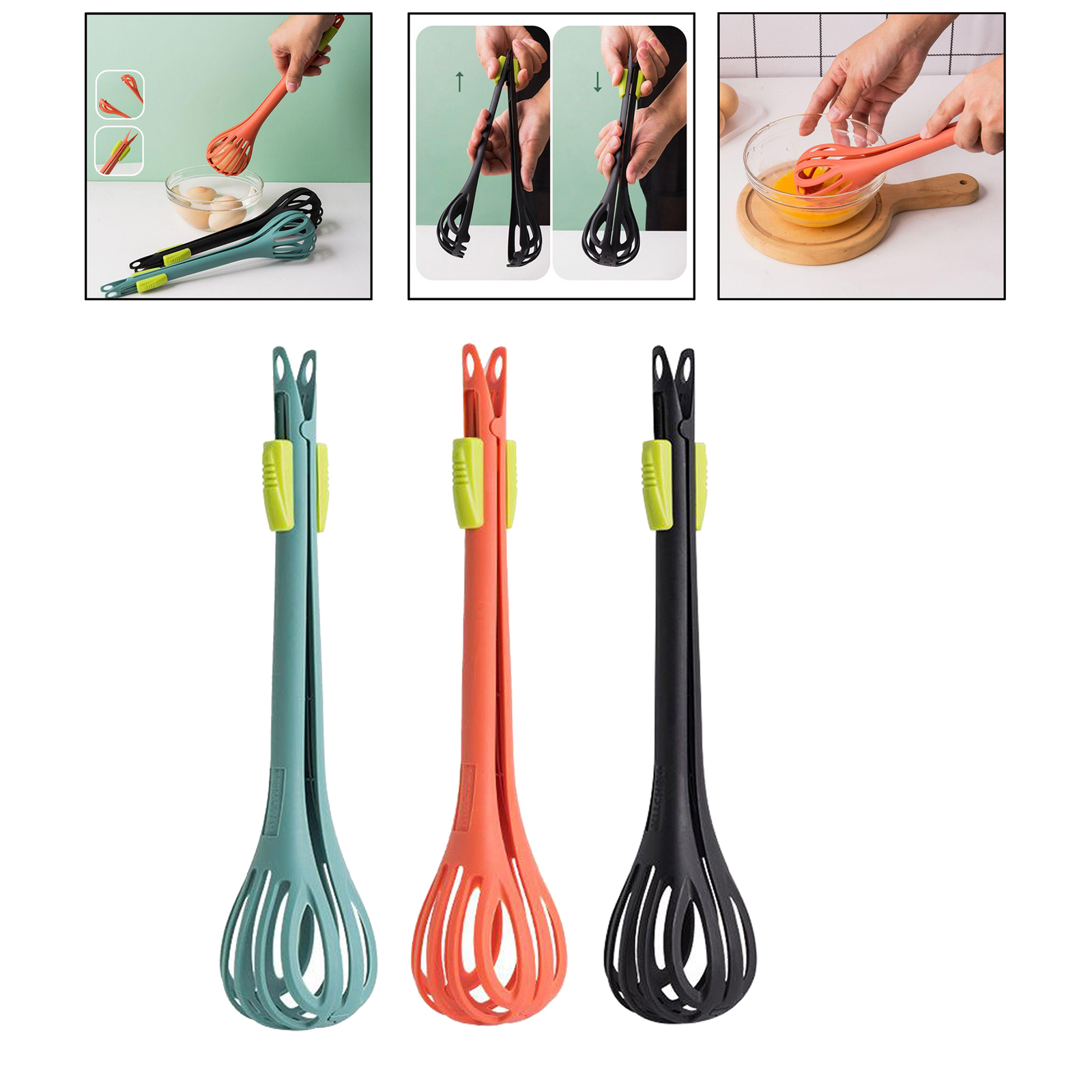Durable Egg Whisk, Mamual Eggbeater, Muti 2 in 1 Egg Beater, Salad/ Food/