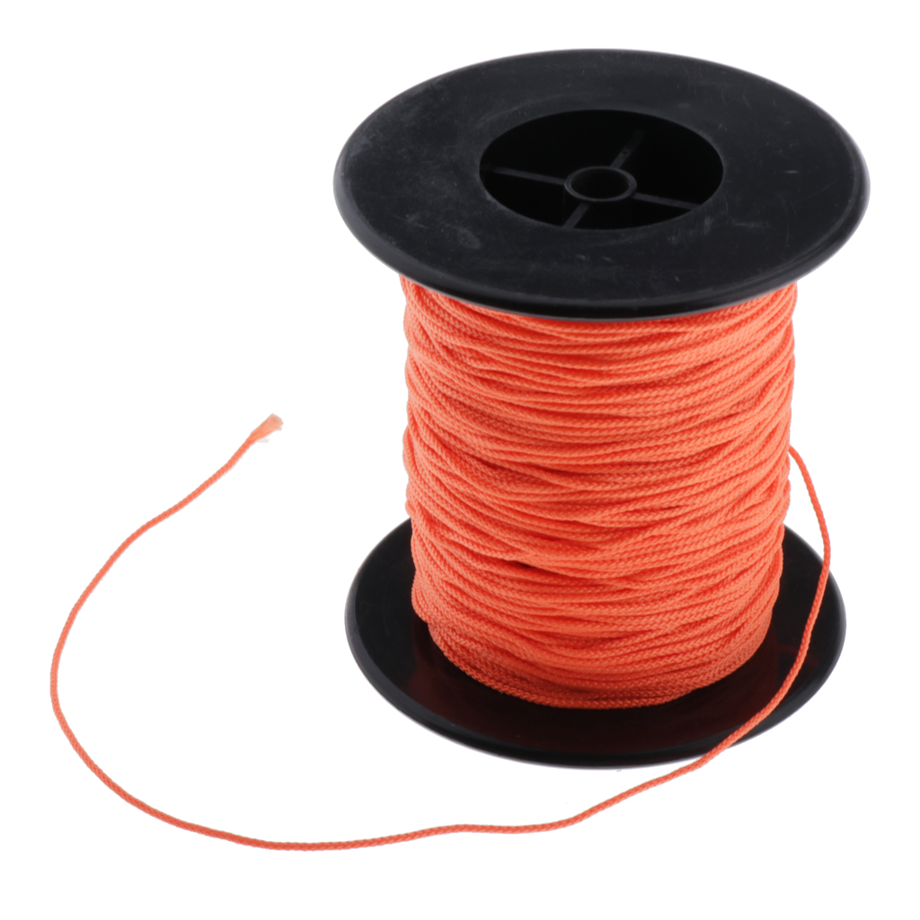 Scuba Diving Reel Line - High Visibility Polyester Line Rope for Scuba Dive Reel Finger Spool and more (83m x 2mm)