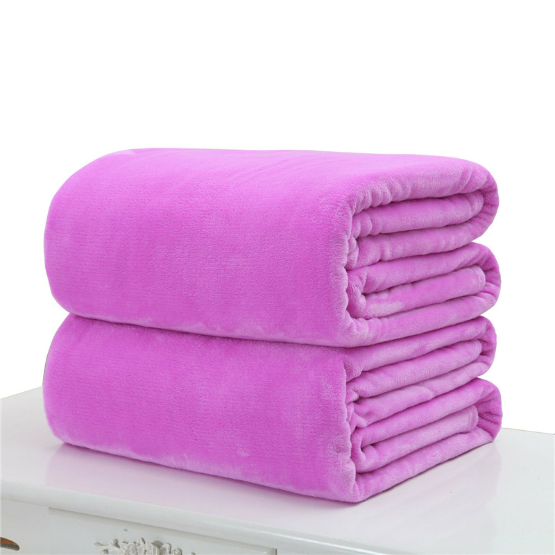 Title 5, Plain Flannel Coral Blanket Small Fleece Sheet ...