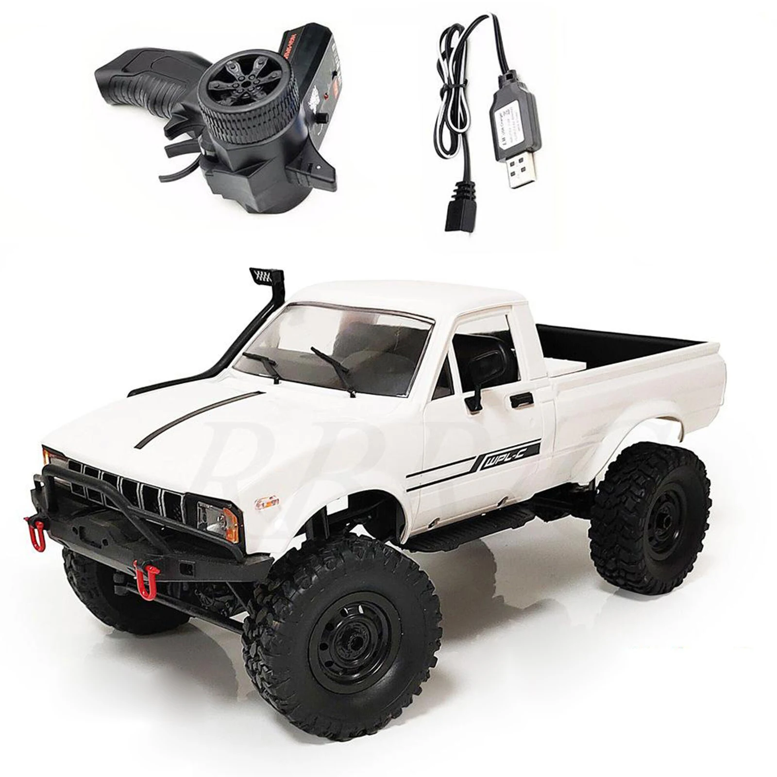 1 : 16 Scale 1:16 2.4G C24-1 kit WPL Speed Model RC Car Pickup Off-Road Truck High Speed Crawlers Vehicle for Adults Kids