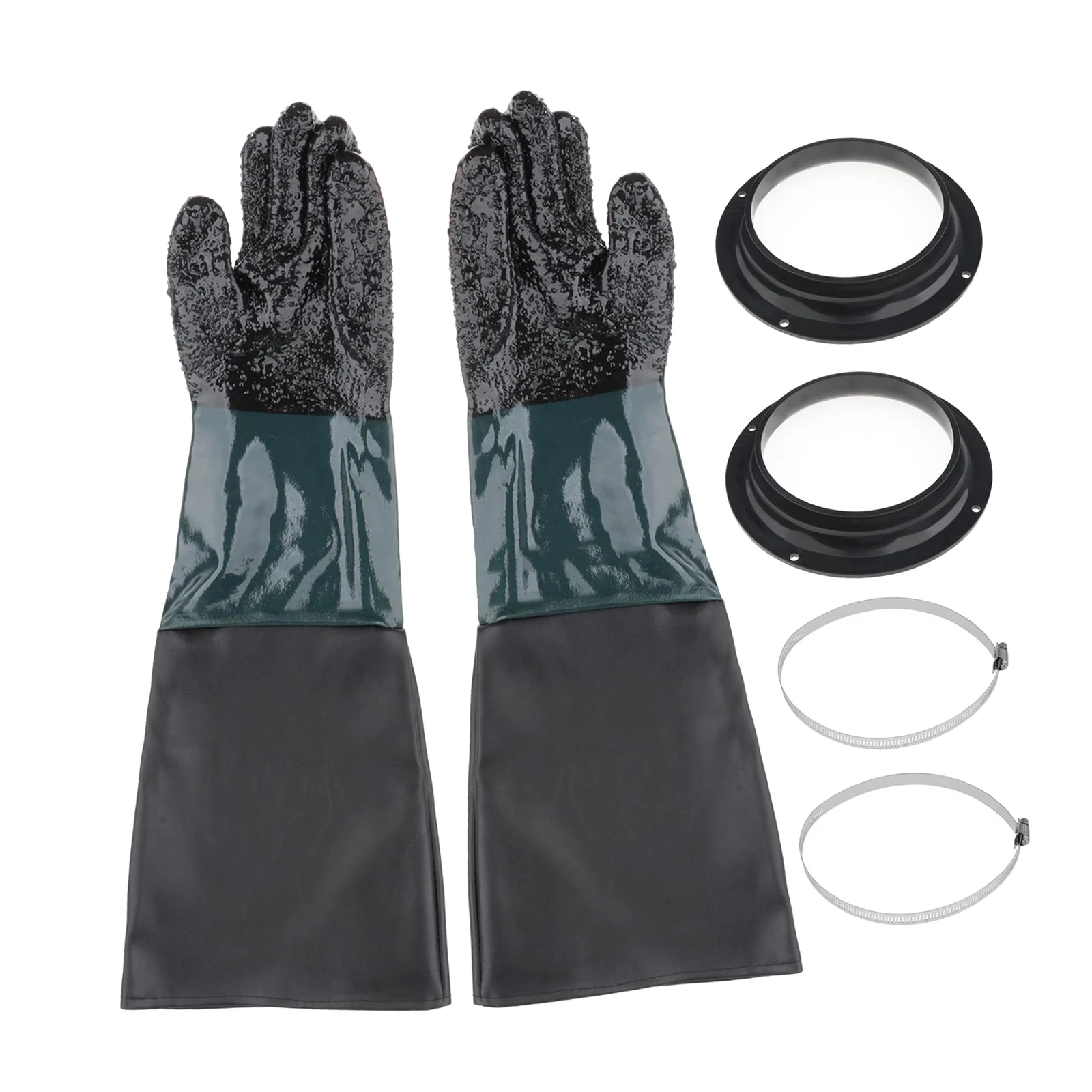 6" x 24" SYNTHETIC LEATHER UPPER Sandblast Gloves Pair Highly Durable 
