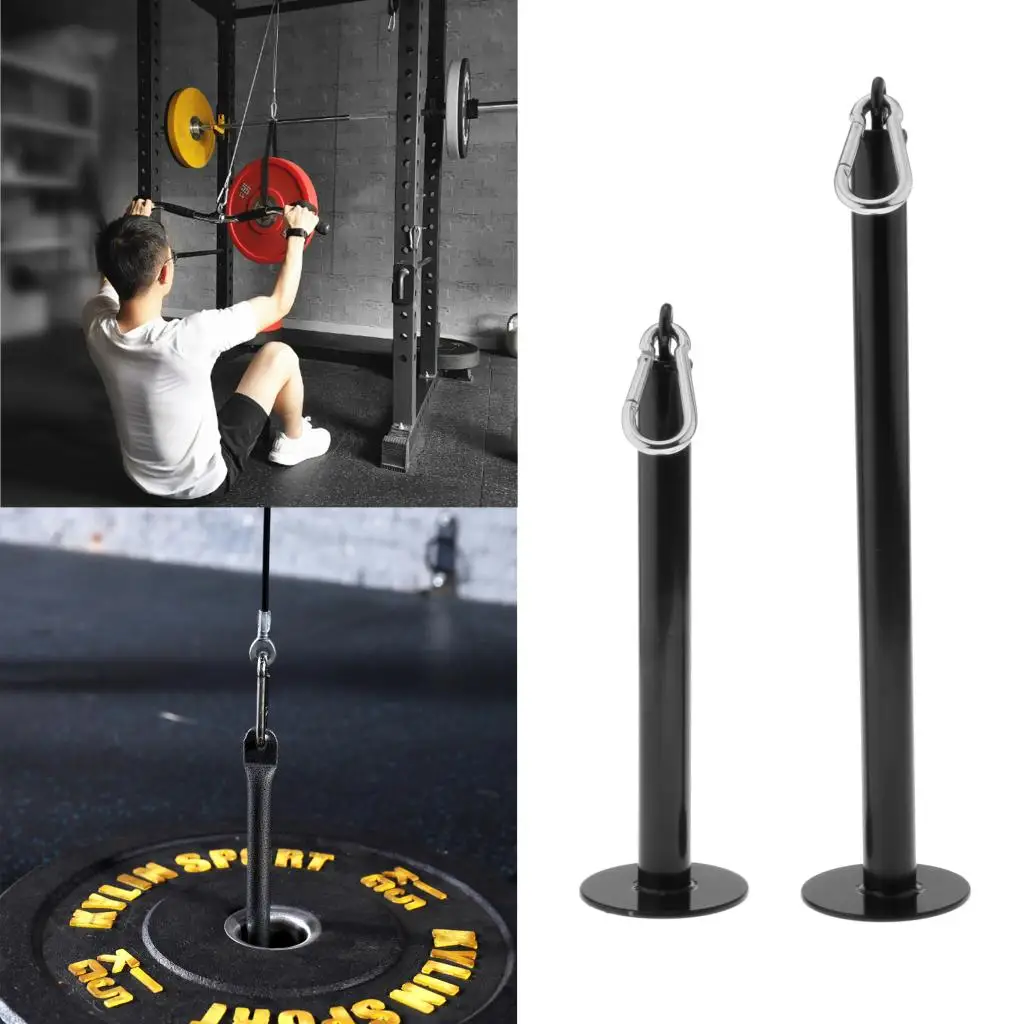 Steel Weight Plate Loading Pin Holder Stand Triceps LAT Machine Weights Holder