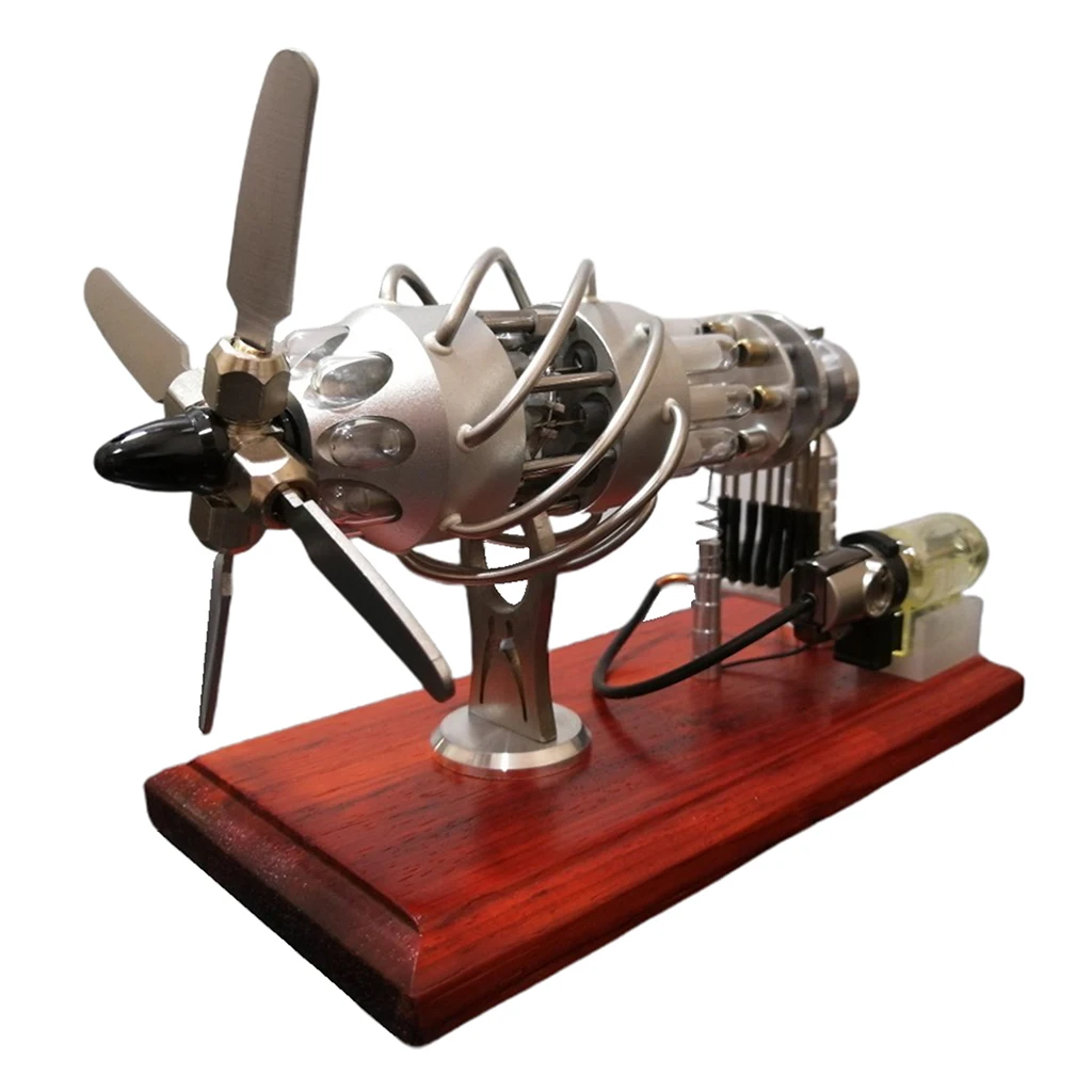 16 Cylinder Hot Air Stirling Engine Motor Model Creative Motor Engine Toy