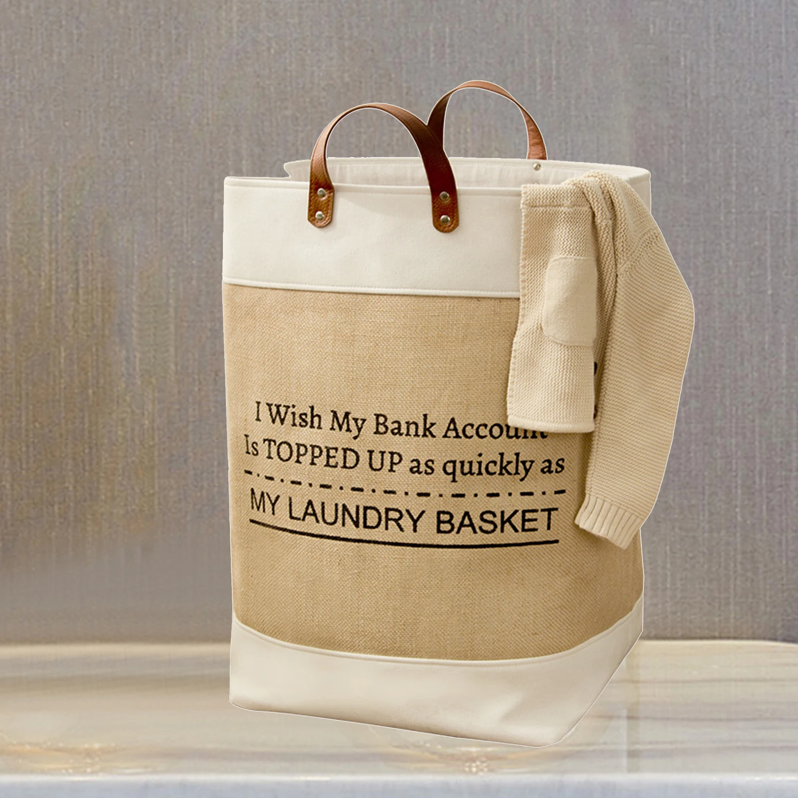 Laundry Hamper Dirty Clothes Organizer Hamper Cotton Storage Baskets Nordic Home Sundries Baby Toys Storage Basket