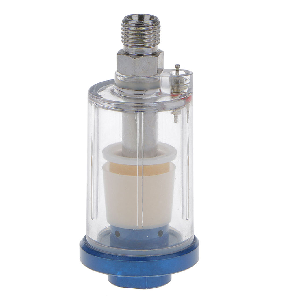 Mini Air Line Filter 1/4 for Spray  Water Trap Clear Moisture Painting