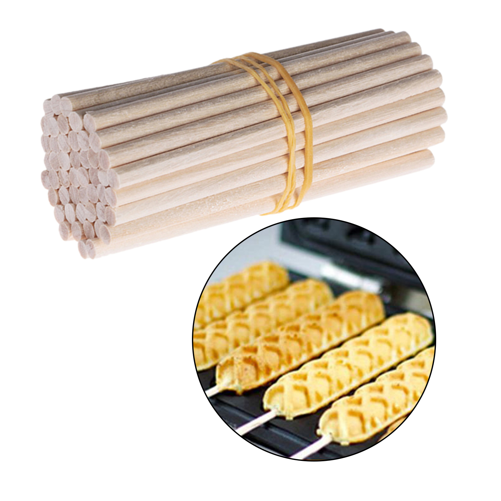100 Pcs Wood Craft Sticks Woodcraft Dowels Rods Projects Building Modeling