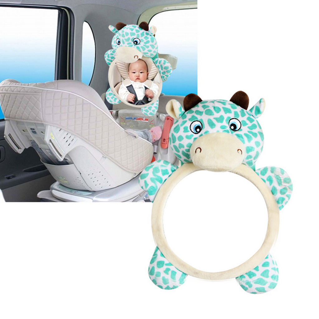 Soft Cow frame Baby Car Mirror, Rear Facing Mirrors, Backseat Baby Mirror, Rear View Car Mirror, Shatterproof